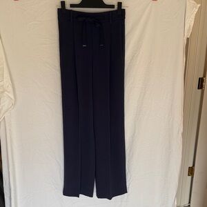 Vince Navy Wide Leg Trousers Size XS Elastic Waist Pull-On Pants